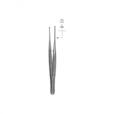 П-105 Ophthalmic surgical forceps, straight, large 100mm. 